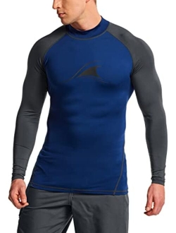 TSLA Men's UPF 50+ Long Sleeve Rashguard