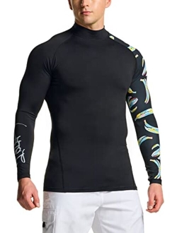 TSLA Men's UPF 50+ Long Sleeve Rashguard