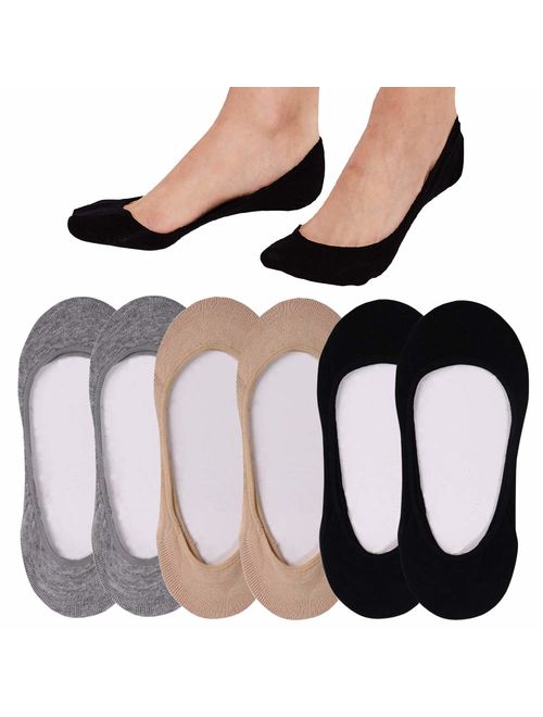 Buy 4 to 8 Pack Ultra Low Cut No Show Socks Women Invisible for