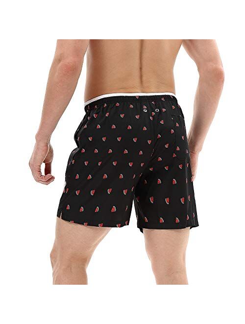 anqier Mens Swim Trunks Quick Dry Swim Shorts with Mesh Lining Swimwear Bathing Suits