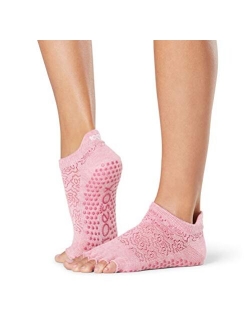 ToeSox Women's Low Rise Half Toe Grip Non-Slip for Ballet, Yoga, Pilates, Barre Toe Socks