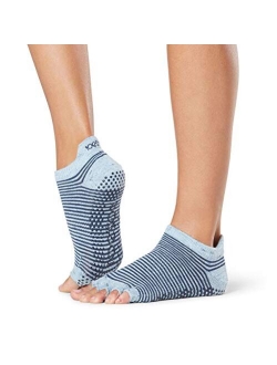 ToeSox Women's Low Rise Half Toe Grip Non-Slip for Ballet, Yoga, Pilates, Barre Toe Socks