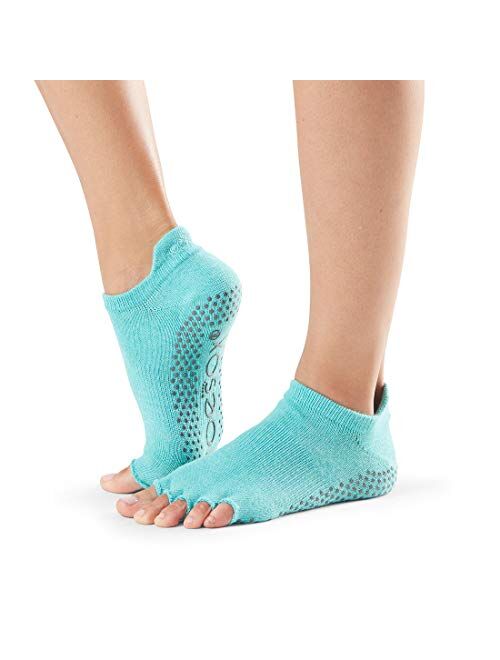 ToeSox Women's Low Rise Half Toe Grip Non-Slip for Ballet, Yoga, Pilates, Barre Toe Socks