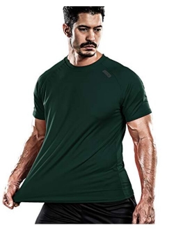 Men's Cool Quick Dry Sun Protection Short Sleeve Rash Guard Swim Sports Tee Shirt UPF 50