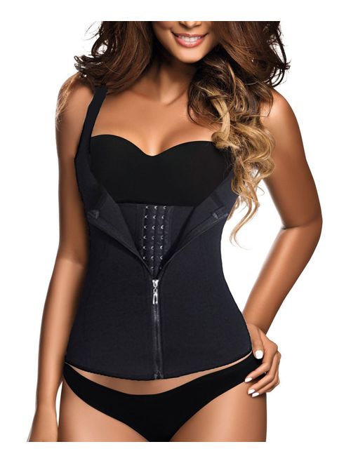 GainKee Clip and Zip Waist Trainer Corset Women Neoprence Worked Out Sweat Vest