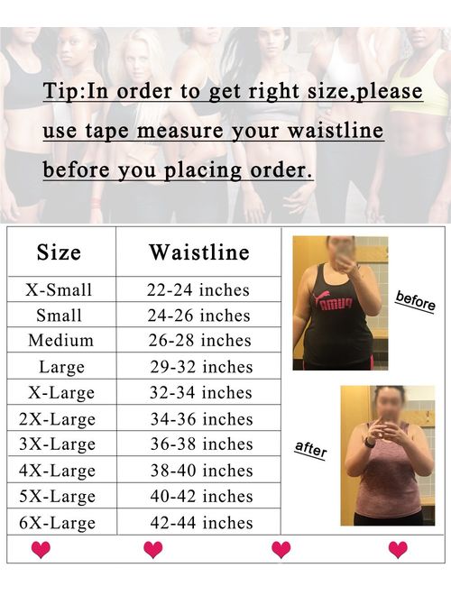 GainKee Clip and Zip Waist Trainer Corset Women Neoprence Worked Out Sweat Vest