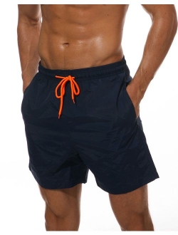 JINSHI Mens Quick Dry Beach Short Swim Trunks with Mesh Lining