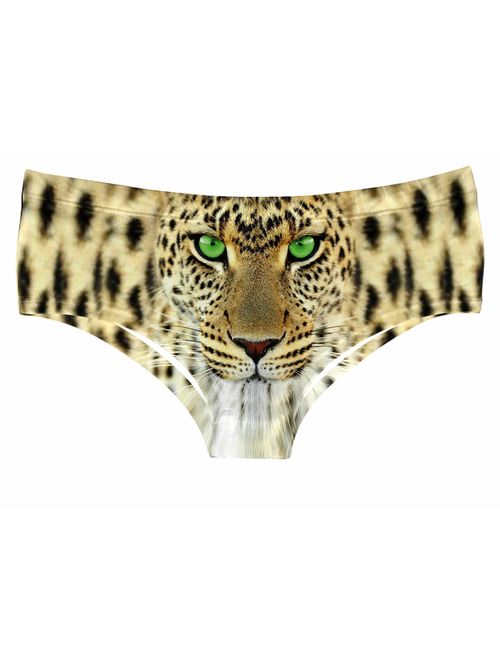 JINKAIJIA Women's Fashion Flirty Sexy Funny Naughty 3D Printed Cute Animal Underwears Briefs Single Party Gifts