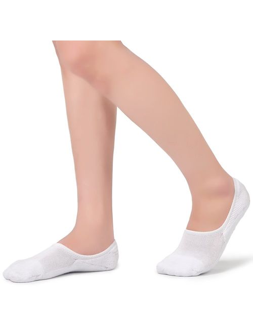 Leotruny Women's Cushion Sweat-absorbent Breathable Soft Athletic No Show Socks