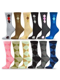 TeeHee Women's Value 12-Pack Fun Crew Socks