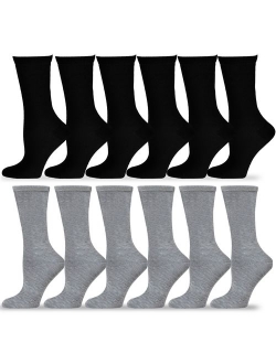 TeeHee Women's Value 12-Pack Fun Crew Socks