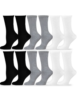 TeeHee Women's Value 12-Pack Fun Crew Socks