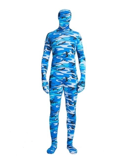 Full Bodysuit Unisex Lycra Spandex Stretch Adult Costume Zentai Disappearing Man Body Suit