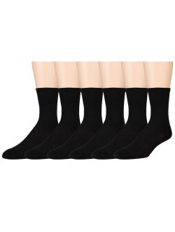 Sonoma Women's Dress Crew Socks - Solid and Patterned - 6 Pairs - Size 4-10