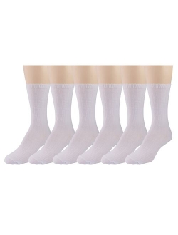 Sonoma Women's Dress Crew Socks - Solid and Patterned - 6 Pairs - Size 4-10