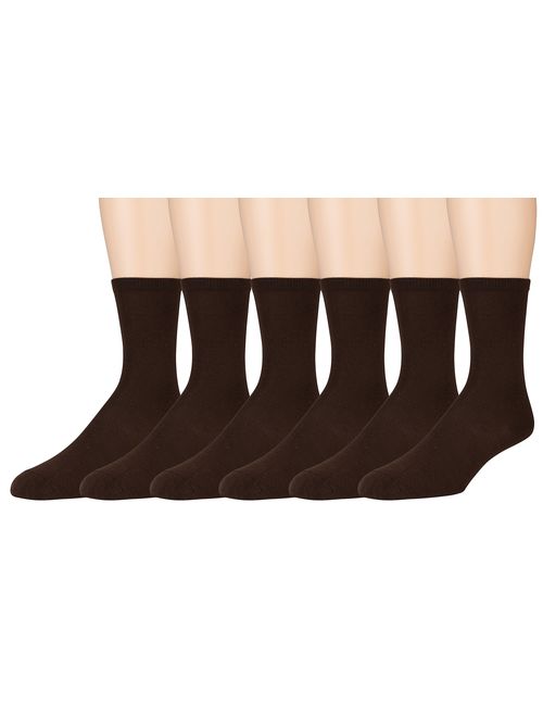 Sonoma Women's Dress Crew Socks - Solid and Patterned - 6 Pairs - Size 4-10