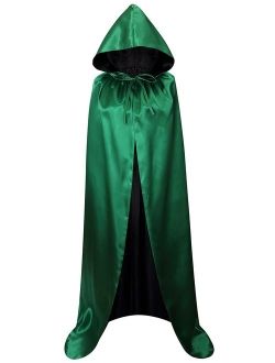 VGLOOK Unisex Christmas Halloween Witch Party Reversible Hooded Adult Vampires Cape Cloak