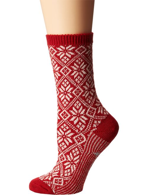 Smartwool Traditional Snowflake Crew Socks - Women's Medium Cushioned Merino Wool Performance Socks