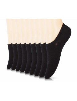 No Show Cotton Socks for Women, 3-15 Pack Thin Casual Invisible Flat Boat Line Socks