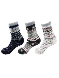 Women's Extra Thick Plush Super Soft Warm Fuzzy Cozy Home Indoor Outdoor Cabin Socks