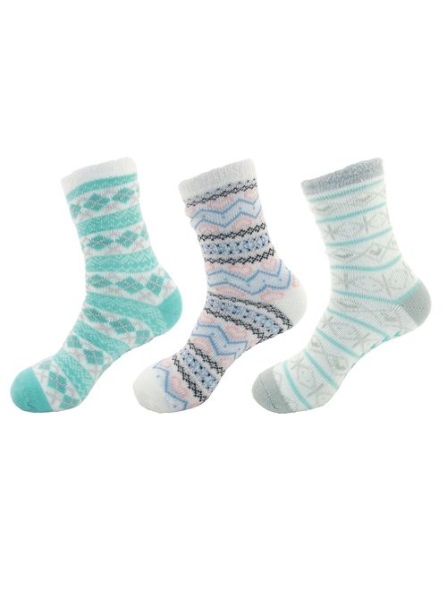 Women's Extra Thick Plush Super Soft Warm Fuzzy Cozy Home Indoor Outdoor Cabin Socks