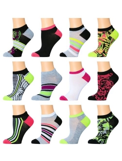 Top Step Women's No Show Athletic Socks - 12 Pack