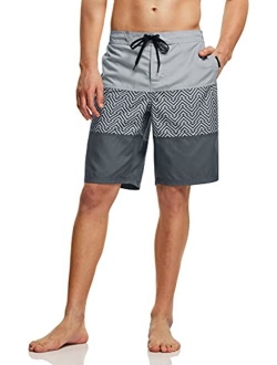 TSLA Men's 11 Inches Swimtrunks Quick Dry Water Beach