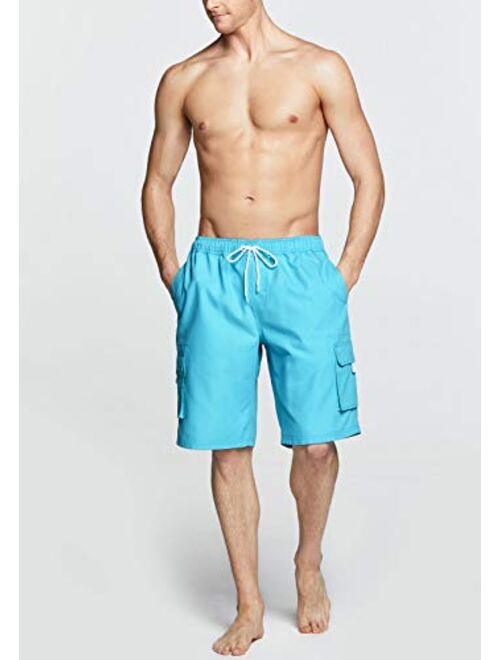 TSLA Men's 11 Inches Swimtrunks Quick Dry Water Beach