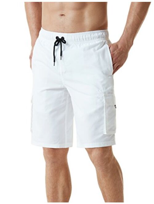 TSLA Men's 11 Inches Swimtrunks Quick Dry Water Beach