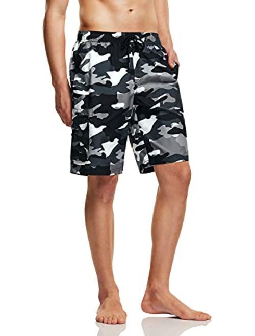 TSLA Men's 11 Inches Swimtrunks Quick Dry Water Beach