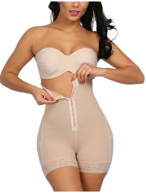 Lover-Beauty Women High Waist Body Shaper Butt Lifter Firm Control Shapewear Boyshorts