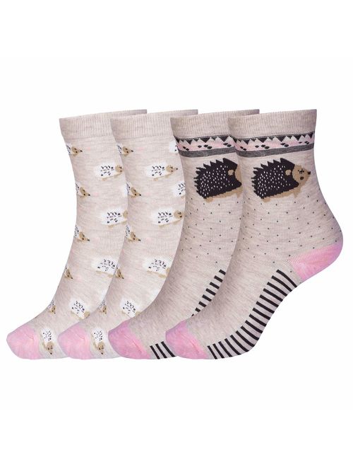 Ayliss Women Christmas Socks Warm Winter Crew Socks Holiday Slipper Socks