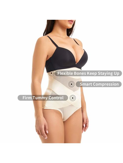 Buy COHTB Shapewear for Women Tummy Control Panties Hi-Waist Body Shaper  Underwear Slimming Shaping Briefs online