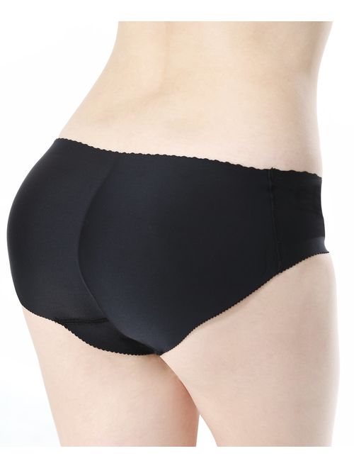 Everbellus Women Padded Panties Butt and Hip Enhancer Briefs Seamless Underwear