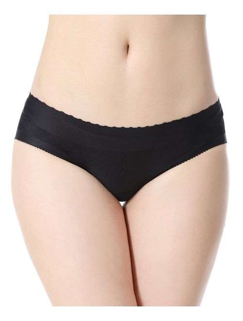 Everbellus Women Padded Panties Butt and Hip Enhancer Briefs Seamless Underwear