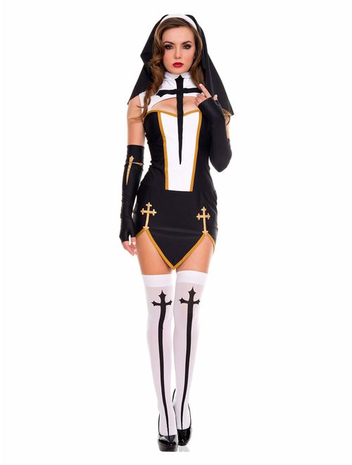 Music Legs Bad Habit Nun Costume