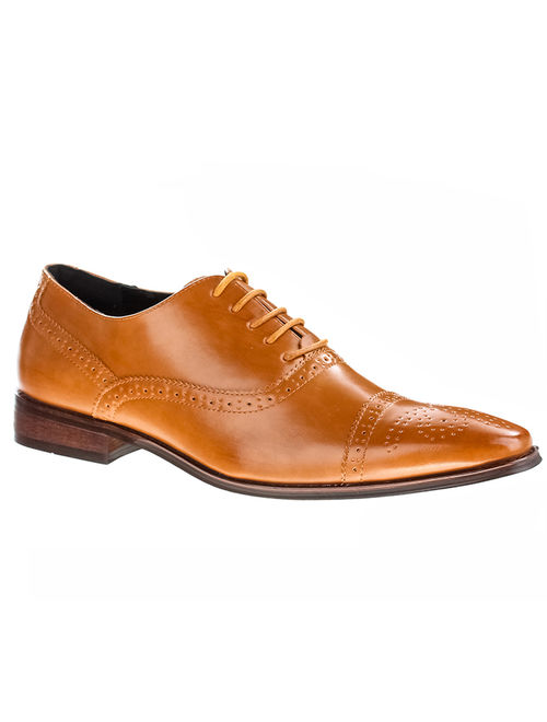 UV Signature Men's Brogue Cap Toe Dress Shoes