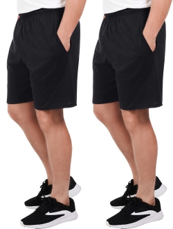 Men?s Dual Defense UPF Jersey Shorts with Pockets, 2 Pack