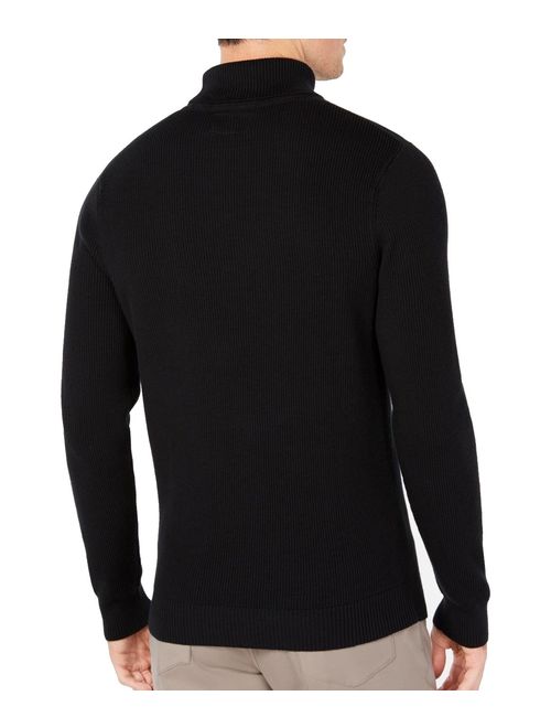 Mens Ribbed Knit Turtleneck Sweater 2XL