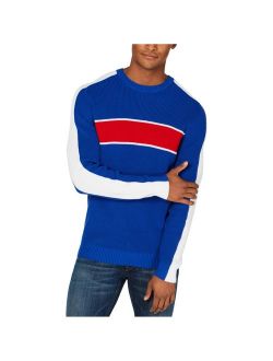 Mens Colorblocked Pullover Sweater