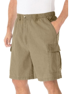 Kingsize Men's Big and Tall Knockarounds 8" Cargo Shorts