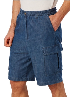 Kingsize Men's Big and Tall Knockarounds 8" Cargo Shorts