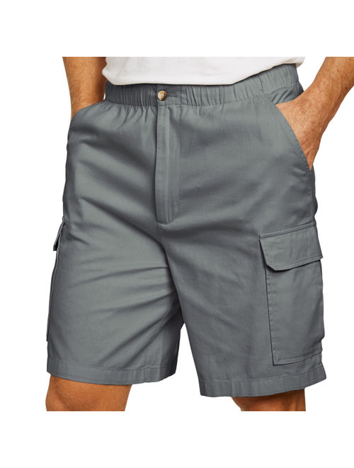 Kingsize Men's Big and Tall Knockarounds 8" Cargo Shorts