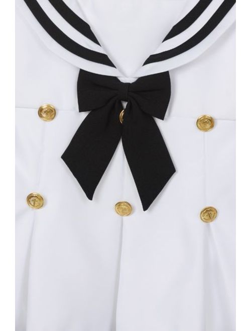 Infant Toddler Girl Navy White SAILOR Dress Formal Wedding Party Outfit sz S-4T