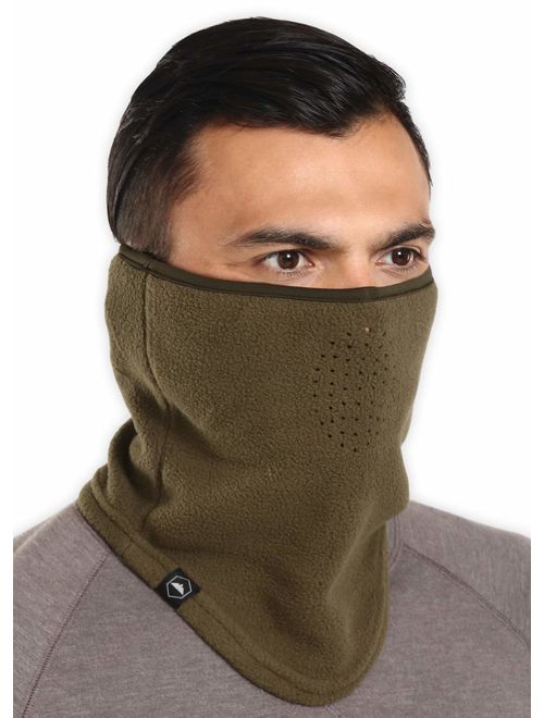 Buy Winter Face Mask Neck Gaiter Cold Weather Half Balaclava Fleece Neck Warmer Cover For