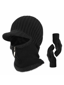 TAGVO Winter Knitted Balaclava Beanie Hat Warm Cycling Ski Mask Universal Size