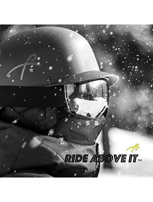 Half Face Mask for Cold Winter Weather. Use this Half Balaclava for Snowboarding, Ski, Motorcycle. (Many Colors)