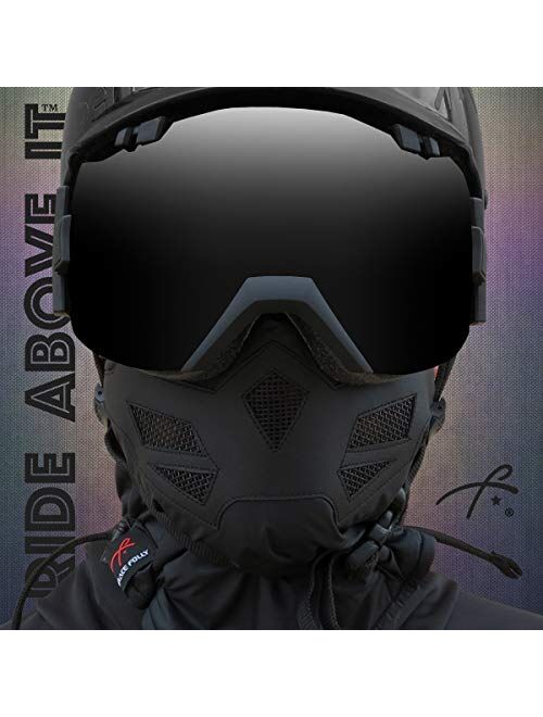 Half Face Mask for Cold Winter Weather. Use this Half Balaclava for Snowboarding, Ski, Motorcycle. (Many Colors)