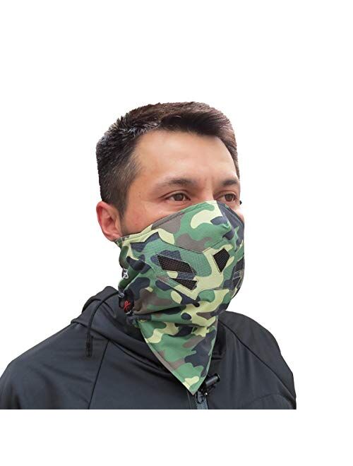 Half Face Mask for Cold Winter Weather. Use this Half Balaclava for Snowboarding, Ski, Motorcycle. (Many Colors)