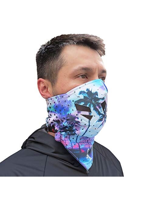 Half Face Mask for Cold Winter Weather. Use this Half Balaclava for Snowboarding, Ski, Motorcycle. (Many Colors)